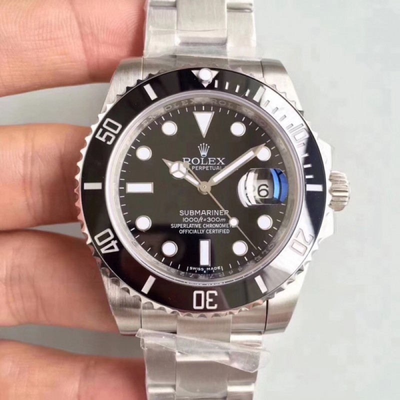 Replica Rolex Submariner Date 116610LN 2018 N V8S Stainless Steel Black Dial Swiss 3135