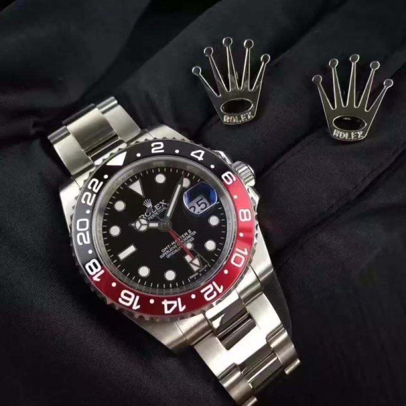 Replica Rolex GMT-Master II 116710BLNR UR Stainless Steel Black Dial Swiss 2836-2