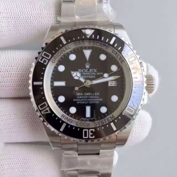 Replica Rolex Deepsea 116660 V7 Stainless Steel Black Dial Swiss 2836-2