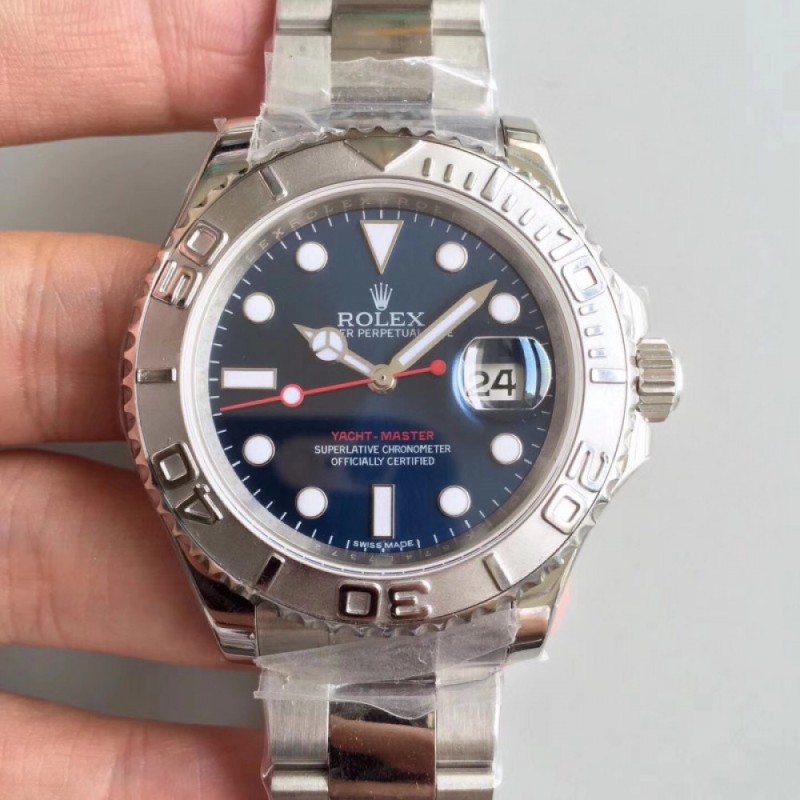 Replica Rolex Yacht-Master 40 116622 JF Stainless Steel Blue Dial Swiss 3135