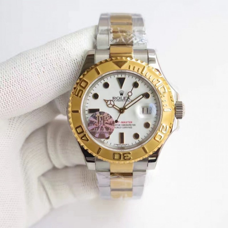 Replica Rolex Yacht-Master 40 116622 JF Stainless Steel & Yellow Gold White Dial Swiss 3135