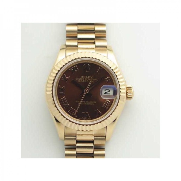 Replica Rolex Lady Datejust 28 279165 28MM BP Rose Gold Chocolate Dial Swiss 2671