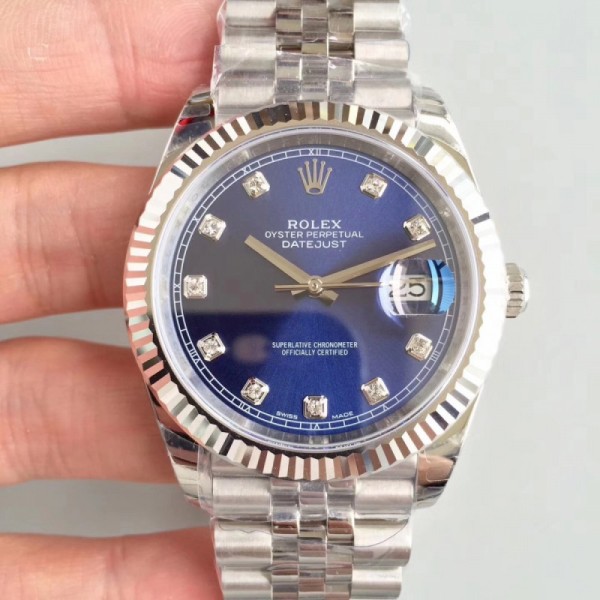 Replica Rolex Datejust II 126334 41MM 2018 EW Stainless Steel Blue Dial Swiss 3235