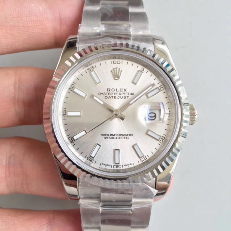 Replica Rolex Datejust II 126334 41MM N Stainless Steel Rhodium Dial Swiss 3235