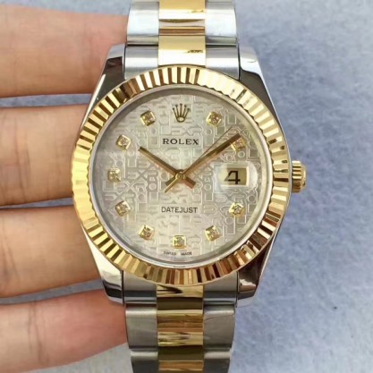 Replica Rolex Datejust II 126333 41MM N Stainless Steel & Yellow Gold Silver Dial Swiss 2836-2