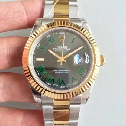 Replica Rolex Datejust II 116333 41MM EW Stainless Steel & Yellow Gold Anthracite Dial Swiss 3136