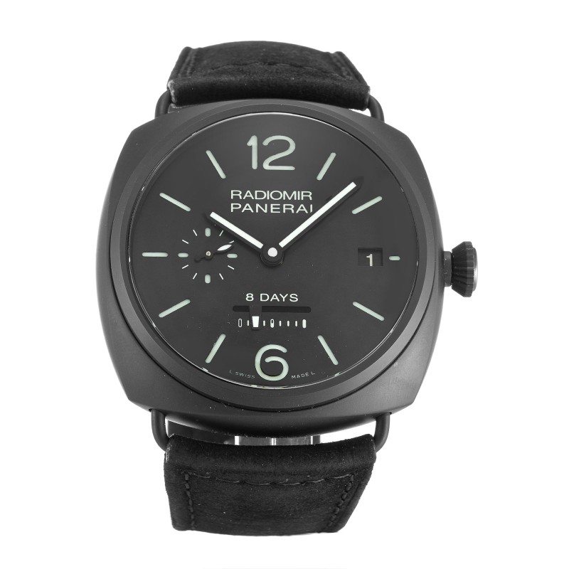 UK Black Ceramic Replica Panerai  Radiomir Automatic PAM00384-45 MM