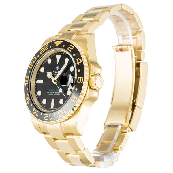 UK Yellow Gold Rolex Replica GMT Master II 116718 LN-40 MM