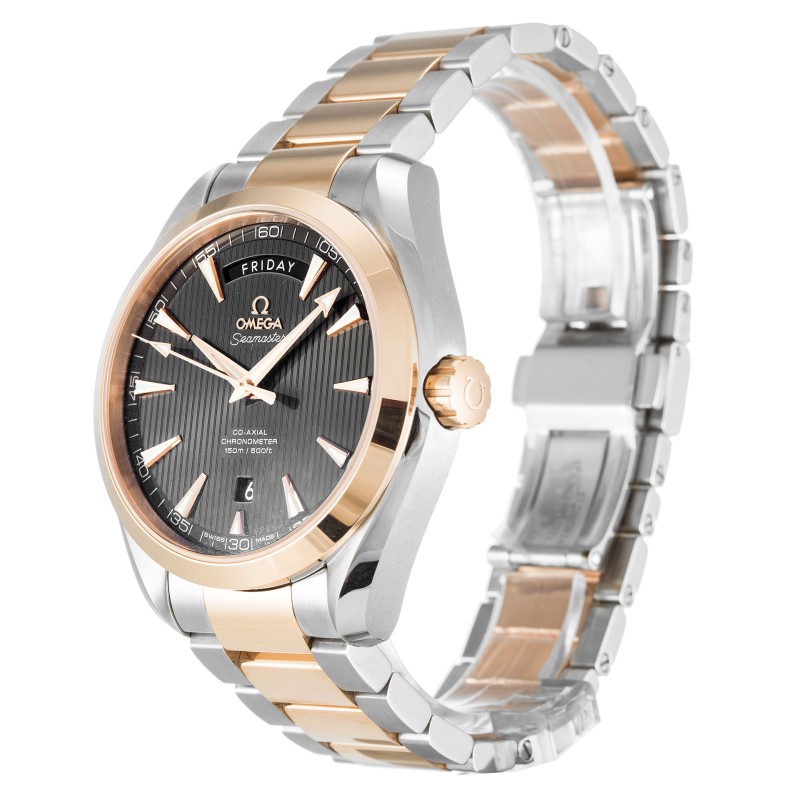 UK Steel & Rose Gold Omega Replica Aqua Terra 150m Gents 231.20.42.22.06.001-41.5 MM