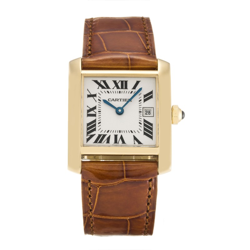 UK Yellow Gold Cartier Replica Tank Francaise W5001456-29 MM