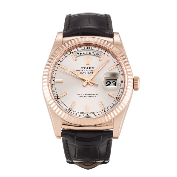 UK Rose Gold Rolex Replica Day-Date 118135-36 MM