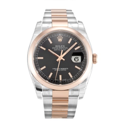 UK Rose Gold Rolex Replica Datejust 116201-36 MM