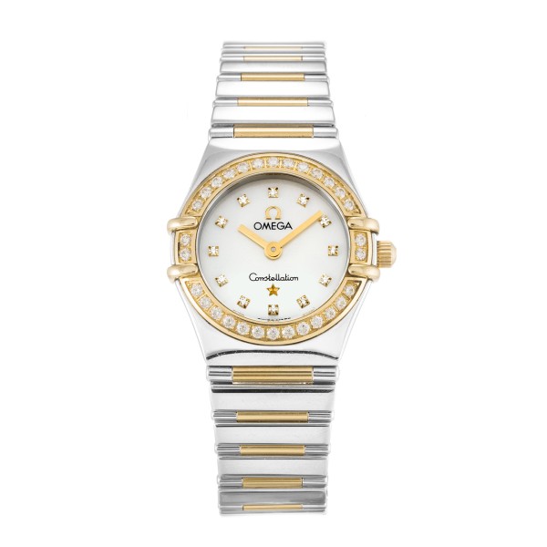 UK Steel & Yellow Gold set with Diamonds Omega Replica My Choice Mini 1365.75.00-22.5 MM