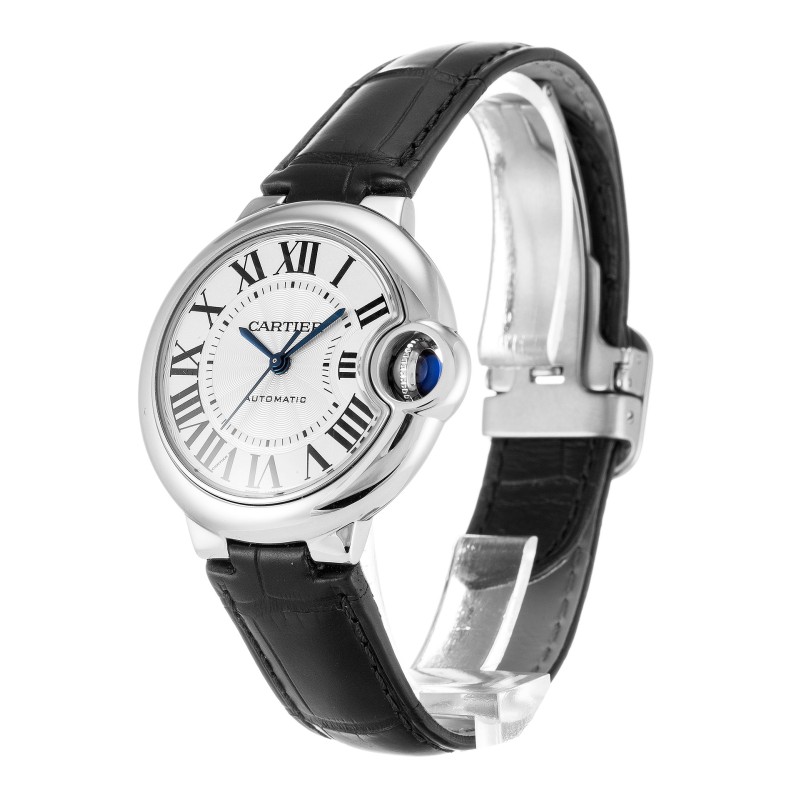 UK Steel Cartier Replica Ballon Bleu W6920085-33 MM