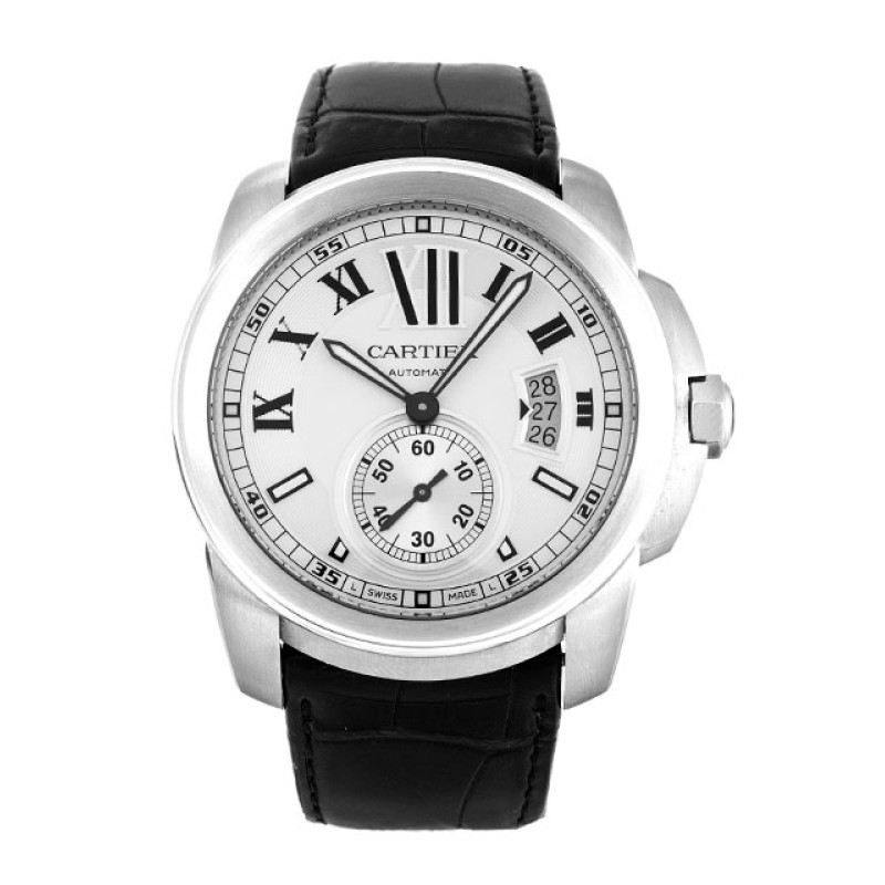 UK Steel Cartier Replica Calibre de Cartier W7100037-42 MM