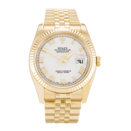 UK Yellow Gold Rolex Replica Datejust 116238-36 MM