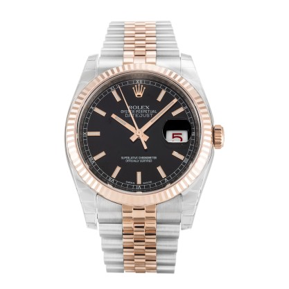 UK Steel & Rose Gold Rolex Replica Datejust 116231-36 MM