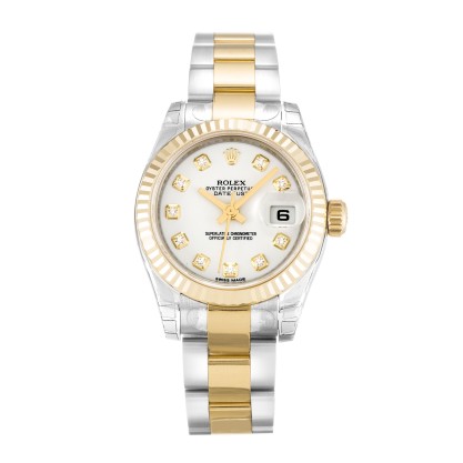 UK Steel & Yellow Gold Rolex Replica Datejust Lady 179173-26 MM