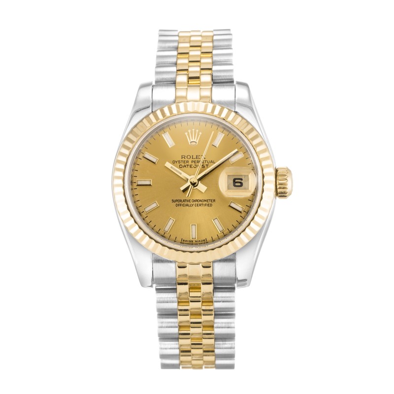 UK Steel & Yellow Gold Rolex Replica Datejust Lady 179173-26 MM