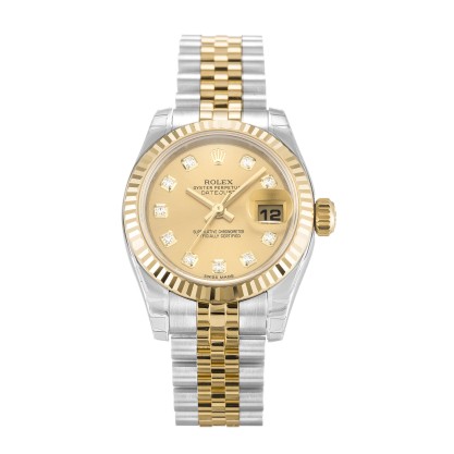 UK Steel & Yellow Gold Rolex Replica Datejust Lady 179173-26 MM