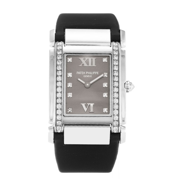 UK White Gold set with Diamonds Patek Philippe Replica Twenty-4 4920G-25 MM