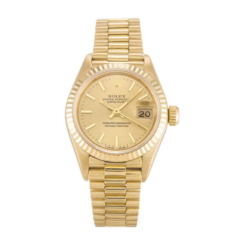 UK Yellow Gold Rolex Replica Datejust Lady 69178-26 MM