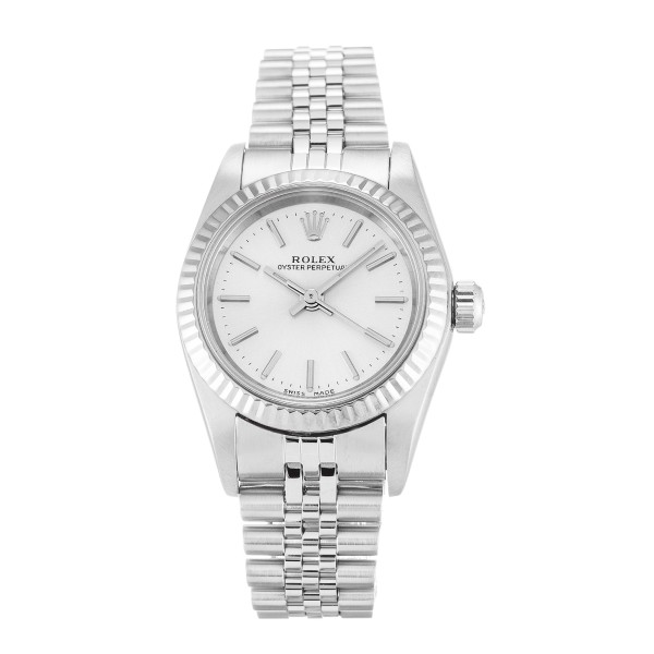 UK White Gold Rolex Replica Lady Oyster Perpetual 76094-26 MM