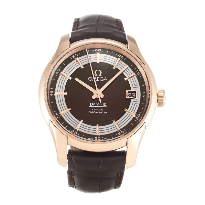 UK Red Gold Omega Replica De Ville Hour Vision 431.63.41.21.13.001-41 MM