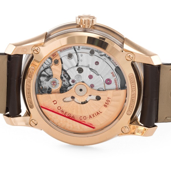 UK Red Gold Omega Replica De Ville Hour Vision 431.63.41.21.13.001-41 MM