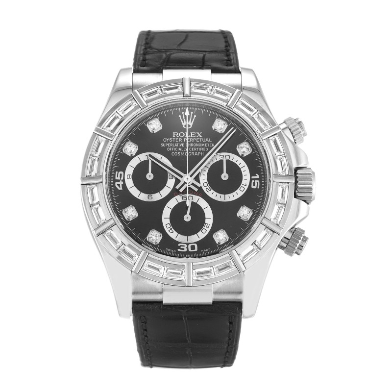 UK White Gold set with Diamonds Rolex Replica Daytona 116589BR-40 MM