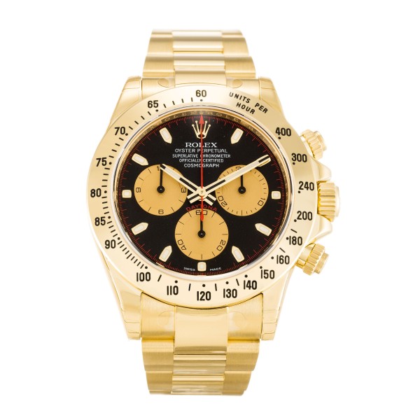 UK Yellow Gold Rolex Replica Daytona 116528-40 MM