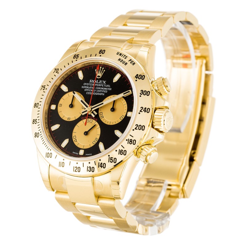 UK Yellow Gold Rolex Replica Daytona 116528-40 MM