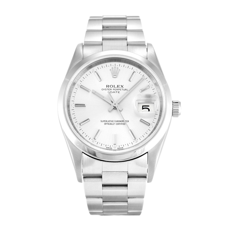 UK Steel Rolex Replica Oyster Perpetual Date 15200-34 MM