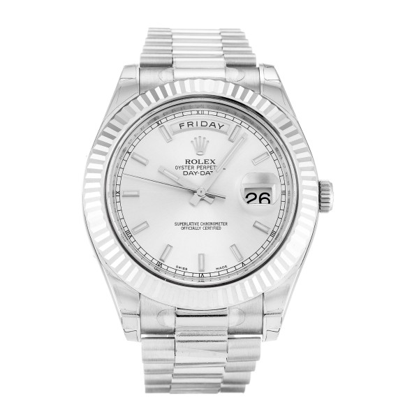 UK White Gold Rolex Replica Day-Date II 218239-41 MM