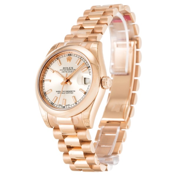 UK Rose Gold Rolex Replica Datejust Lady 178245F-31 MM