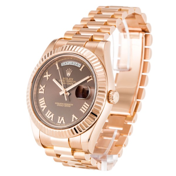 UK Rose Gold Rolex Replica Day-Date II 218235-41 MM