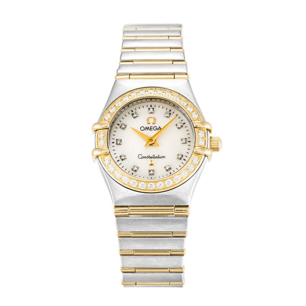 UK Steel & Yellow Gold set with Diamonds Omega Replica Constellation Mini 1267.75.00-22.5 MM