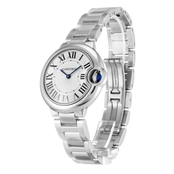 UK Steel Cartier Replica Ballon Bleu W6920084-33 MM