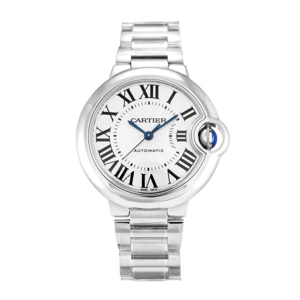 UK Steel Cartier Replica Ballon Bleu W6920071-33 MM