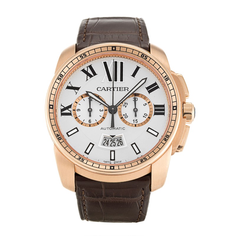 UK Rose Gold Cartier Replica Calibre de Cartier W7100044-42 MM