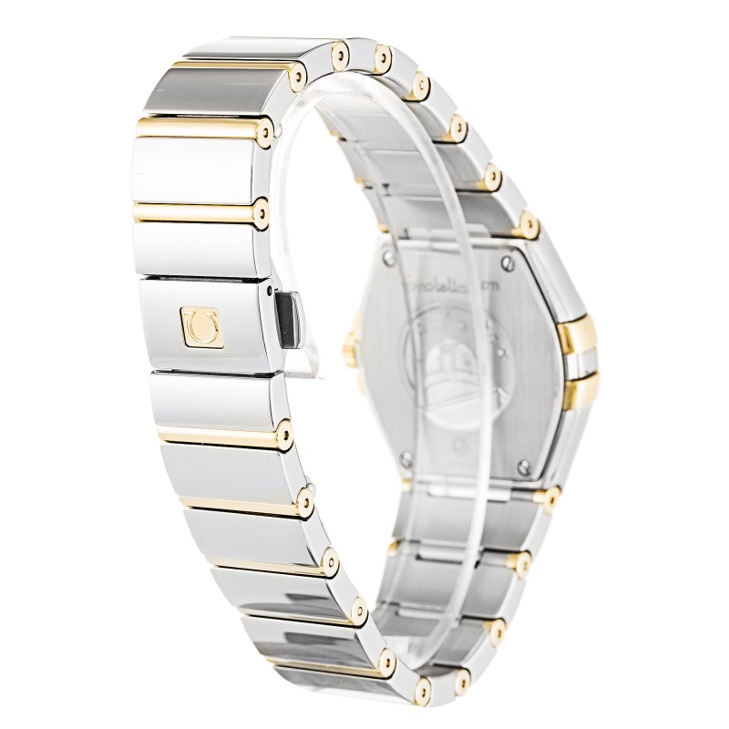 UK Steel & Yellow Gold set with Diamonds Omega Replica Constellation Ladies 123.25.27.60.55.008-27 MM