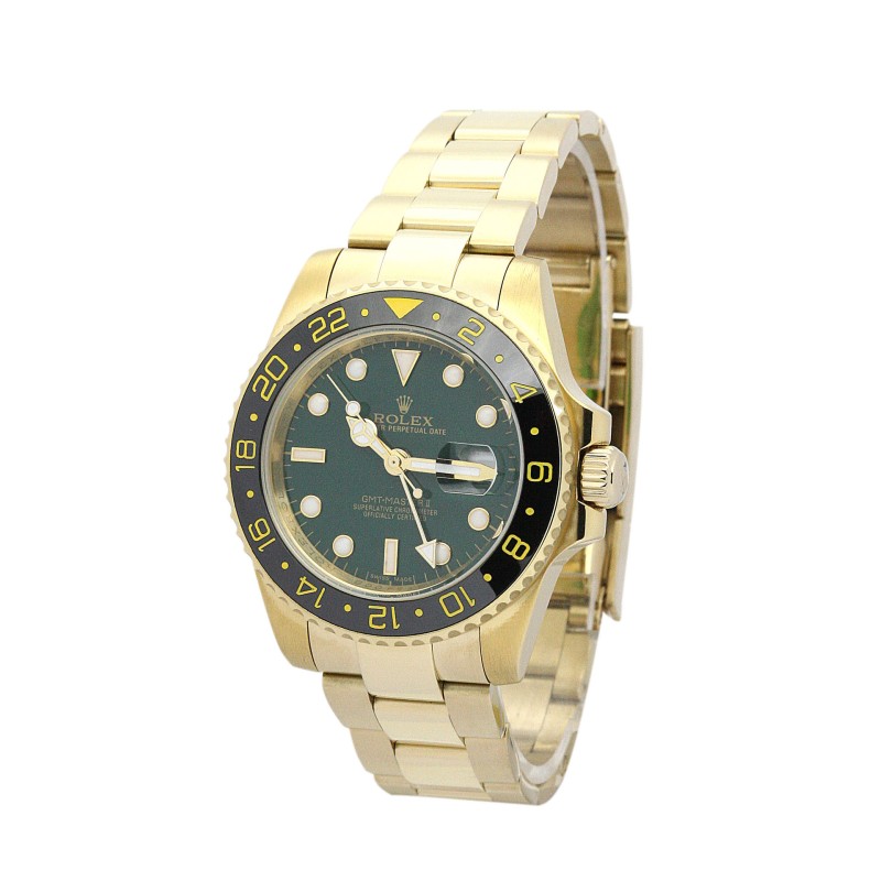 UK Yellow Gold Rolex Replica GMT Master II 116718 LN-40 MM