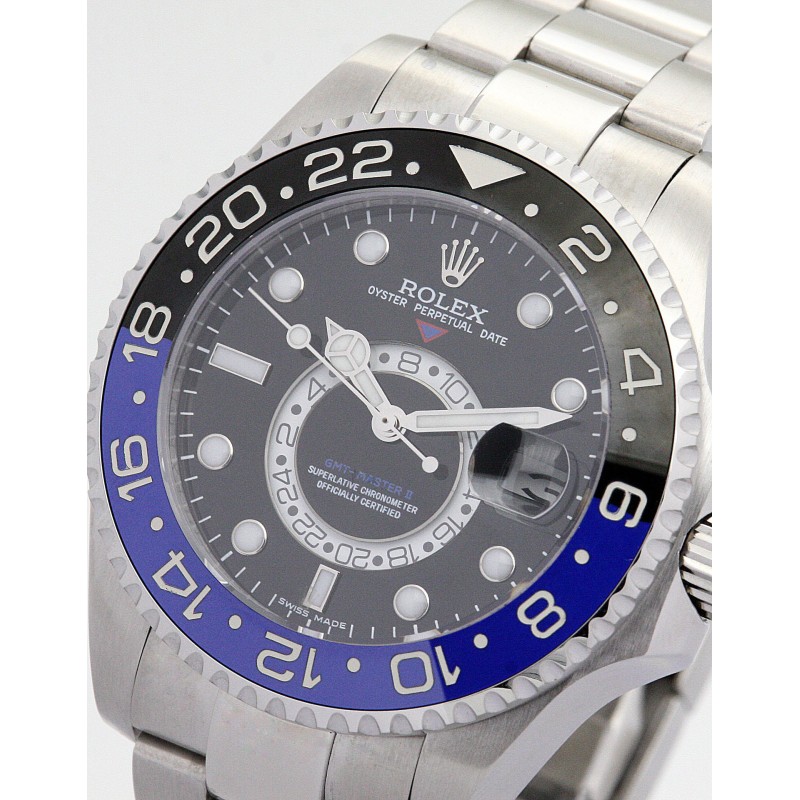 UK Black adn blue Steel Rolex Replica GMT Master 16720-40