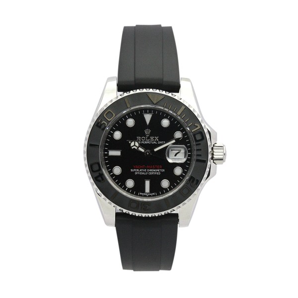 UK Black & Steel Rolex Replica Yacht-Master-35 MM