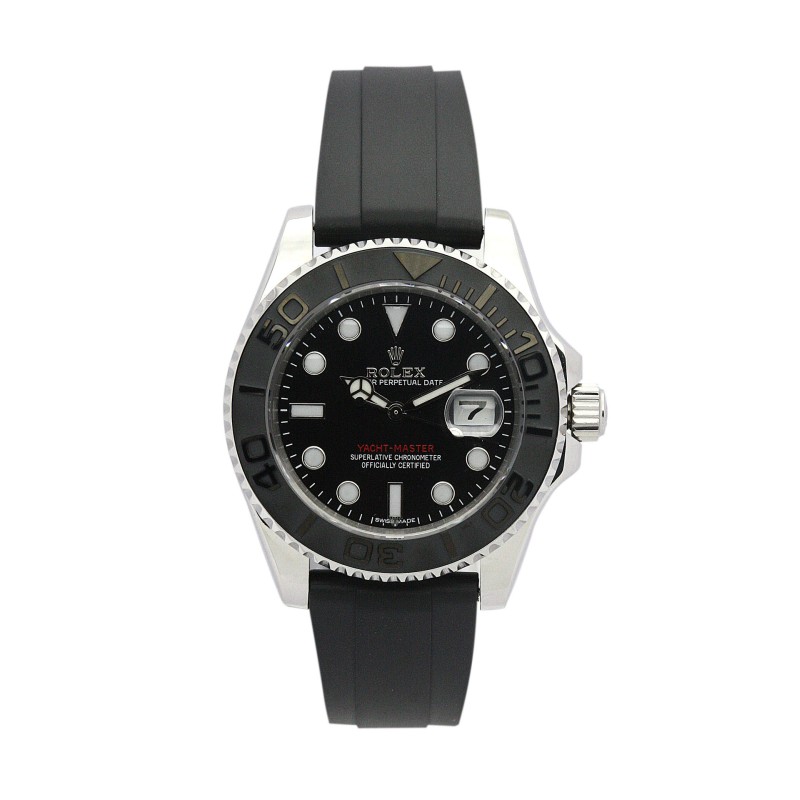 UK Black & Steel Rolex Replica Yacht-Master-35 MM