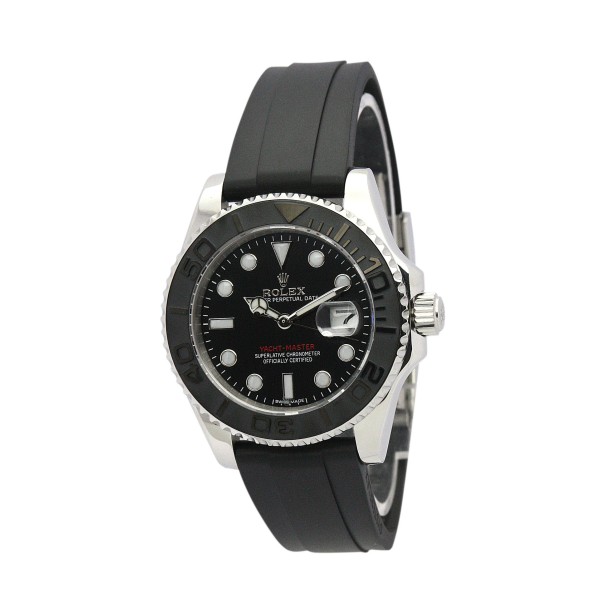 UK Black & Steel Rolex Replica Yacht-Master-35 MM