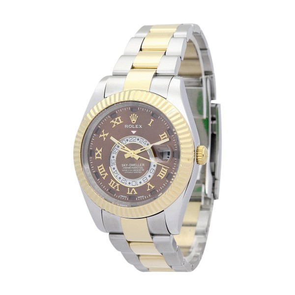 UK Yellow Gold Rolex Replica Sky-Dweller 326938-42 MM