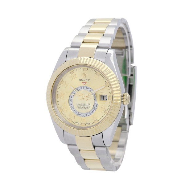 UK Yellow Gold Rolex Replica Sky-Dweller 326938-42 MM