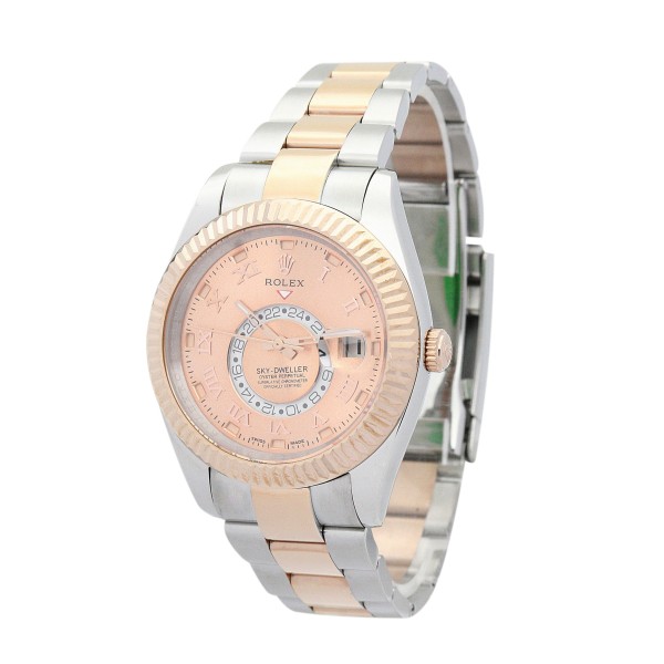 UK Rose Gold Rolex Replica Sky-Dweller 326938-42 MM