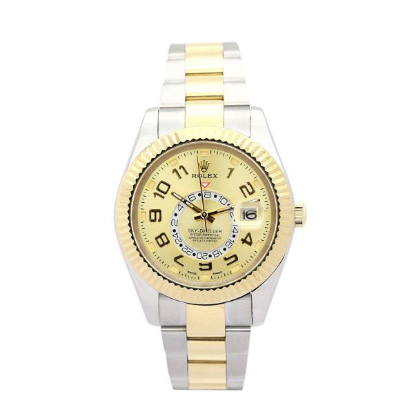 UK Yellow Gold Rolex Replica Sky-Dweller 326938-42 MM